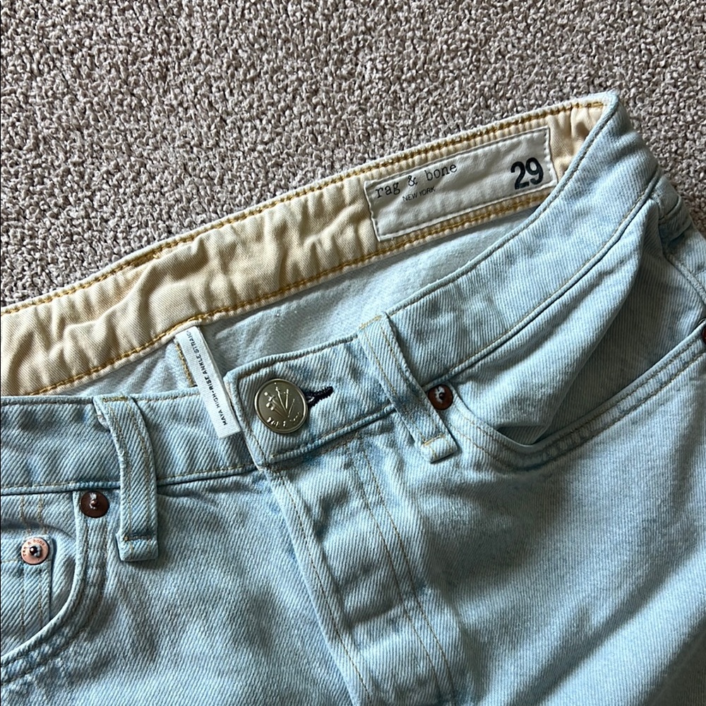 Rag & Bone - “Maya High-Rise Ankle Straight” Size 29 Women's Light Blue Jeans